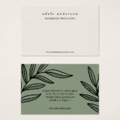 Earthy Leaf Jewelet Bracelet Display Card (Vorne & Hinten)