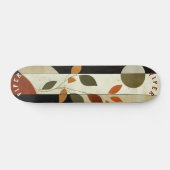 Earthy Leaf Skateboard - Boho Minimalistisch Natur (Horizontal)