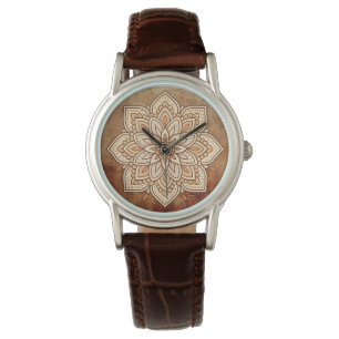 Earthy Mandala Armbanduhr