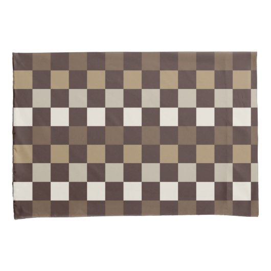 Earthy minerals checkerboard pattern kissenbezug (Vorderseite-Rechts)