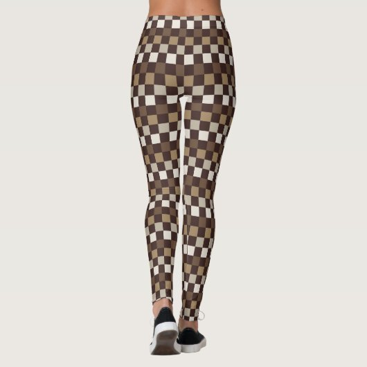Earthy minerals checkerboard pattern leggings (Rückseite)