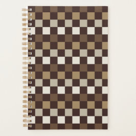 Earthy minerals checkerboard pattern planer