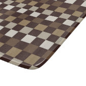 Earthy minerals checkerboard pattern schneidebrett (Ecke)