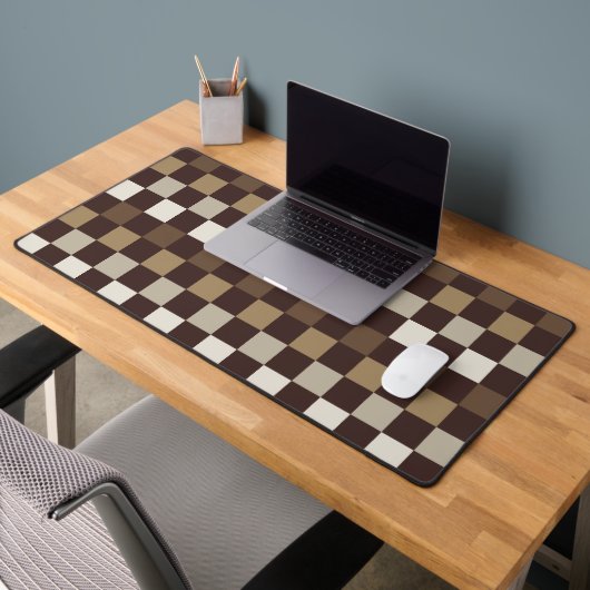 Earthy minerals checkerboard pattern schreibtischunterlage (Büro 2)