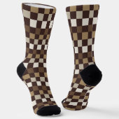 Earthy minerals checkerboard pattern socken (Gewinkelt)