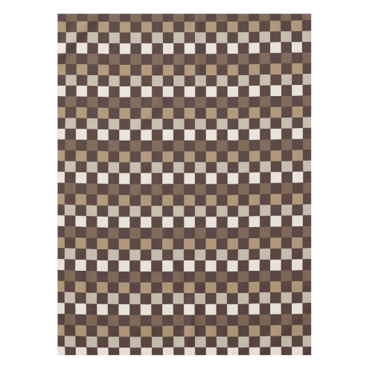 Earthy minerals checkerboard pattern tischdecke (Vorderseite)