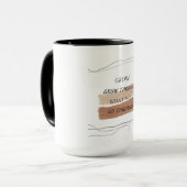 Earthy Minimalist Inspirational Quote Design – Cal Tasse (Vorderseite Links)