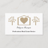 Earthy Minimalistisch Realtor Business Card Visitenkarte (Vorderseite)