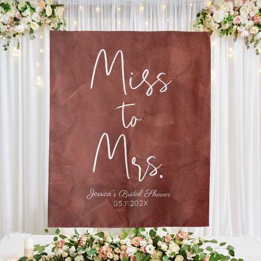 Earthy Miss zu Mrs. Custom Boho Bridal Wandteppich