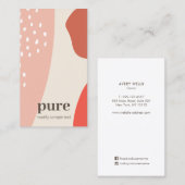 Earthy Modern Abstrakt Paint Art Shapes Visitenkarte (Vorne/Hinten)