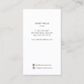 Earthy Modern Abstrakt Paint Art Shapes Visitenkarte (Rückseite)