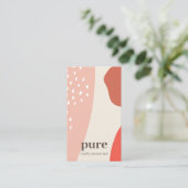 Earthy Modern Abstrakt Paint Art Shapes Visitenkarte (Stehend Vorderseite)