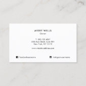 Earthy Modern Abstrakt Painted Art Shapes Visitenkarte (Rückseite)