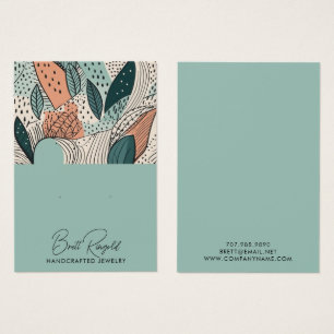 Earthy Modern Boho Apricot Cream Earring Display