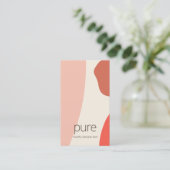 Earthy Modern Terracotta - Abstrakte Formen Visitenkarte (Stehend Vorderseite)