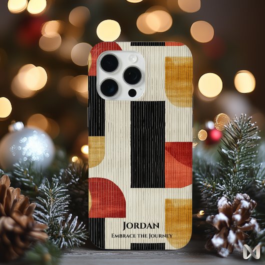 Earthy Modernist Geometric Design, zeitloser Appel Case-Mate iPhone Hülle