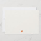 Earthy Mute Watercolor African Landscape Wedding Dankeskarte (Rückseite)