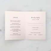 Earthy Neutral Photo Modern Wedding Einladung (Innenseite)