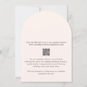 Earthy Neutral Photo Modern Wedding Einladung (Rückseite)