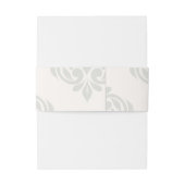 Earthy Olive Classic Elegante Script Wedding Einladungsbanderole (Rückseitenbeispiel)