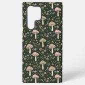 Earthy Olive Green Fungi Seamless Pattern Rustic Samsung Galaxy Hülle (Rückseite)
