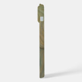 Earthy Olive Strata | Green und Gold Ink Agate iPhone Hülle (Linke Seite)