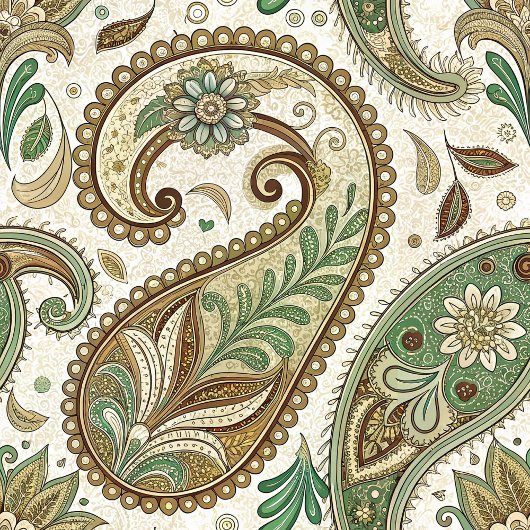 Earthy Paisley Blanket Boho Style for Cosy Living Fleecedecke