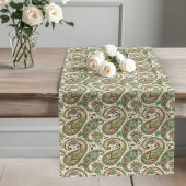 Earthy Paisley Boho Charm for Dining Spaces Großer Tischläufer