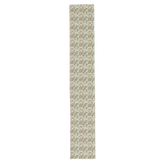 Earthy Paisley Boho Charm for Dining Spaces Großer Tischläufer (Vorderseite)