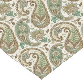 Earthy Paisley Boho Charm for Dining Spaces Großer Tischläufer (Ecke)