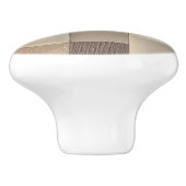 Earthy Plaid Ceramic Door Knob Keramikknauf (Seitenansicht)