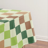 Earthy rainbow diagonal checkerboard pattern tischdecke (Beispiel)