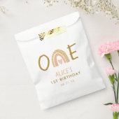 Earthy Rainbow Girl 1st Birthday Favor Bag Geschenktütchen (Versiegelt)