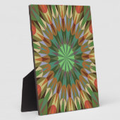 Earthy Retro Geometry Fotoplatte (Seite)