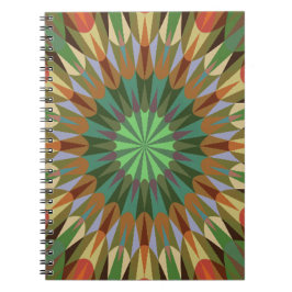 Earthy Retro Geometry Notizblock