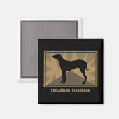 Earthy Rhodesian Ridgeback Magnet (Vorderseite/Rückseite)