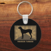 Earthy Rhodesian Ridgeback Schlüsselanhänger (Vorderseite)