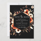 Earthy Romantic Terracotta Wedge Save The Date (Vorderseite)