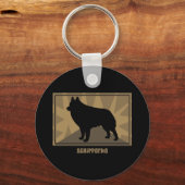 Earthy Schipperke Schlüsselanhänger (Vorderseite)