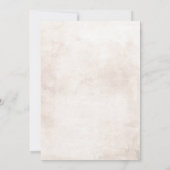 Earthy Shade Blume Boho Elegante Engagement Party Einladung (Rückseite)