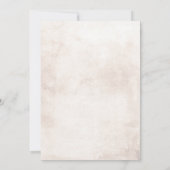 Earthy Shade Blume Boho Elegante Engagement Party Einladung (Rückseite)