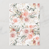 Earthy Shade Blume Elegant Boho Wedding Details Begleitkarte (Rückseite)