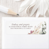 Earthy Shades Floral Elegante Label (Insitu)