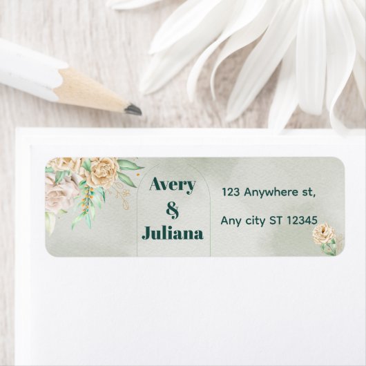 Earthy Shades Flowers Boho Elegant Sage Green (Insitu)