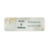 Earthy Shades Flowers Boho Elegant Sage Green (Vorne)