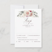 Earthy Shades Foliage Boho Wedding RSVP (Vorderseite)