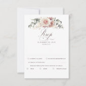Earthy Shades Foliage Boho Wedding RSVP (Vorderseite)