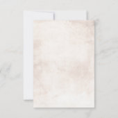 Earthy Shades Foliage Boho Wedding RSVP (Rückseite)