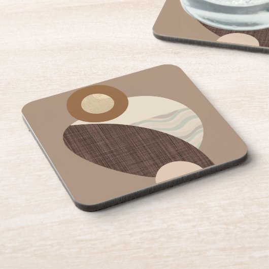 Earthy Shapes Getränkeuntersetzer (Linke Seite)