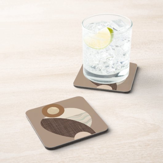 Earthy Shapes Getränkeuntersetzer (Rechte Seite)
